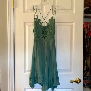 Free People One Adella sleep, size small, turquoise/seafoam green